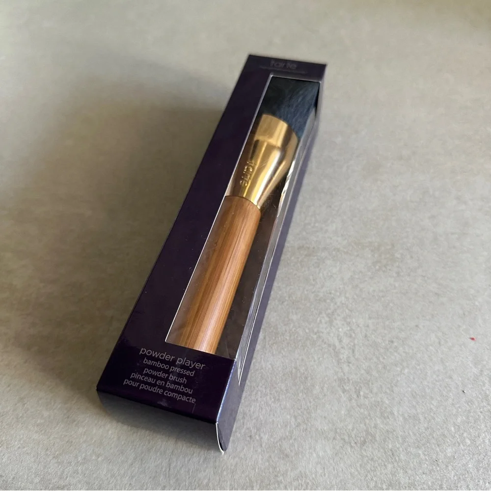 Tarte Powder Player Bamboo Pressed Powder Brush For Flawless Powder Application